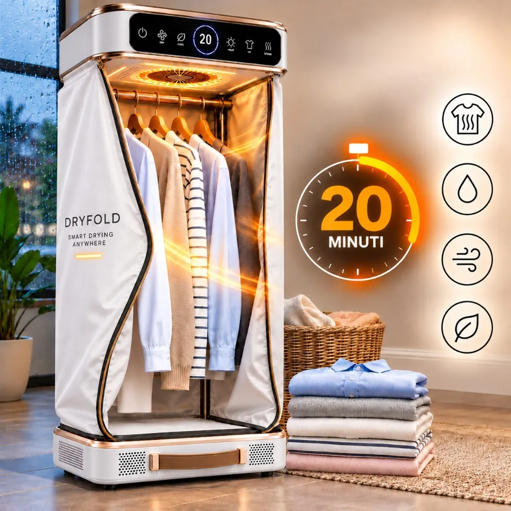 DryFold suší a vyhladzuje bielizeň za 20 minút