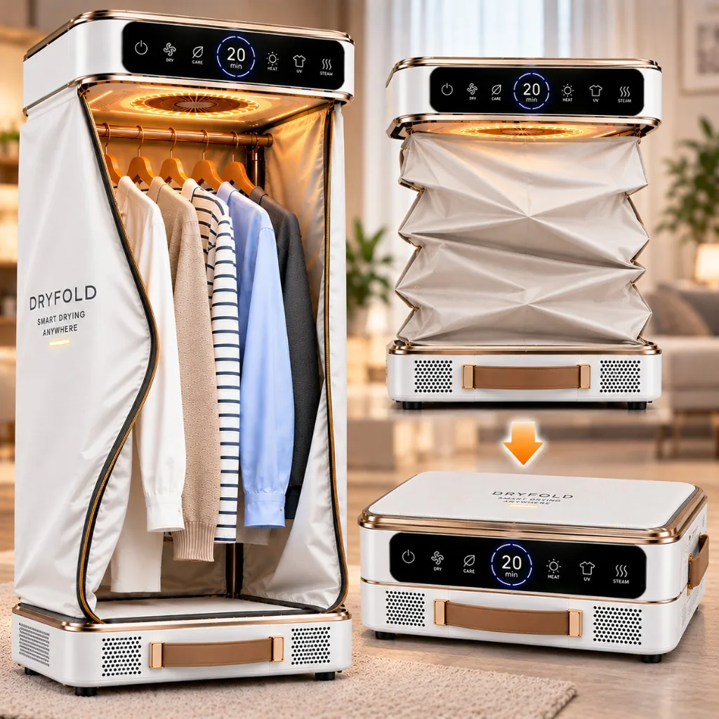 DryFold timer temperatura e bassi consumi