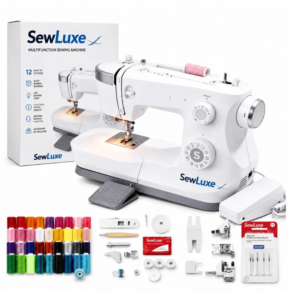 Kit completo SewLuxe macchina da cucire